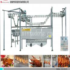 <b>燒雞、鴨過(guò)油懸掛式油炸生產(chǎn)線</b>
